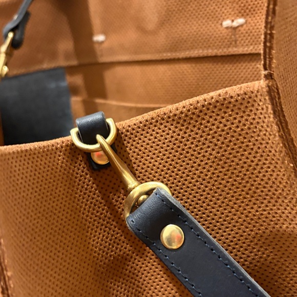 Clare V Tan Perforated Leather Textured Tote - Picture 5 of 5